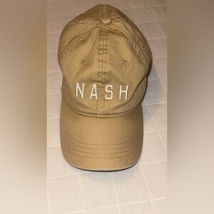 The Nash collection khaki colored hat cap adjustable one size fits all